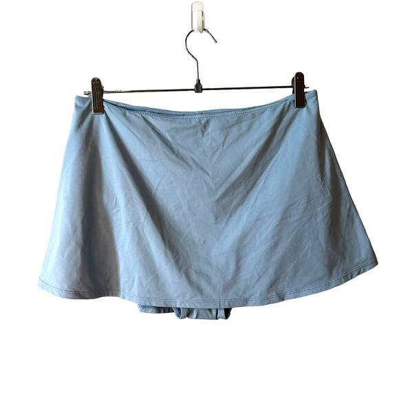 NWT Andie Swim The Skirt Skort Bikini Bottom Pool Blue Large Beach Travel Resort - Picture 3 of 7
